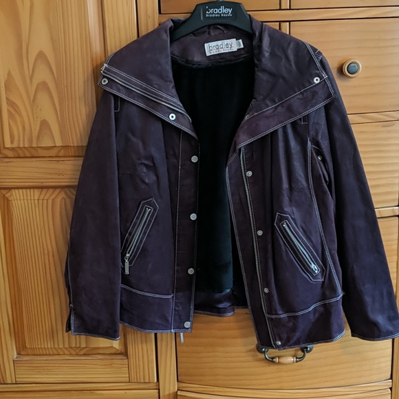 Bradley Bayou leather jacket sz L - Picture 1 of 10